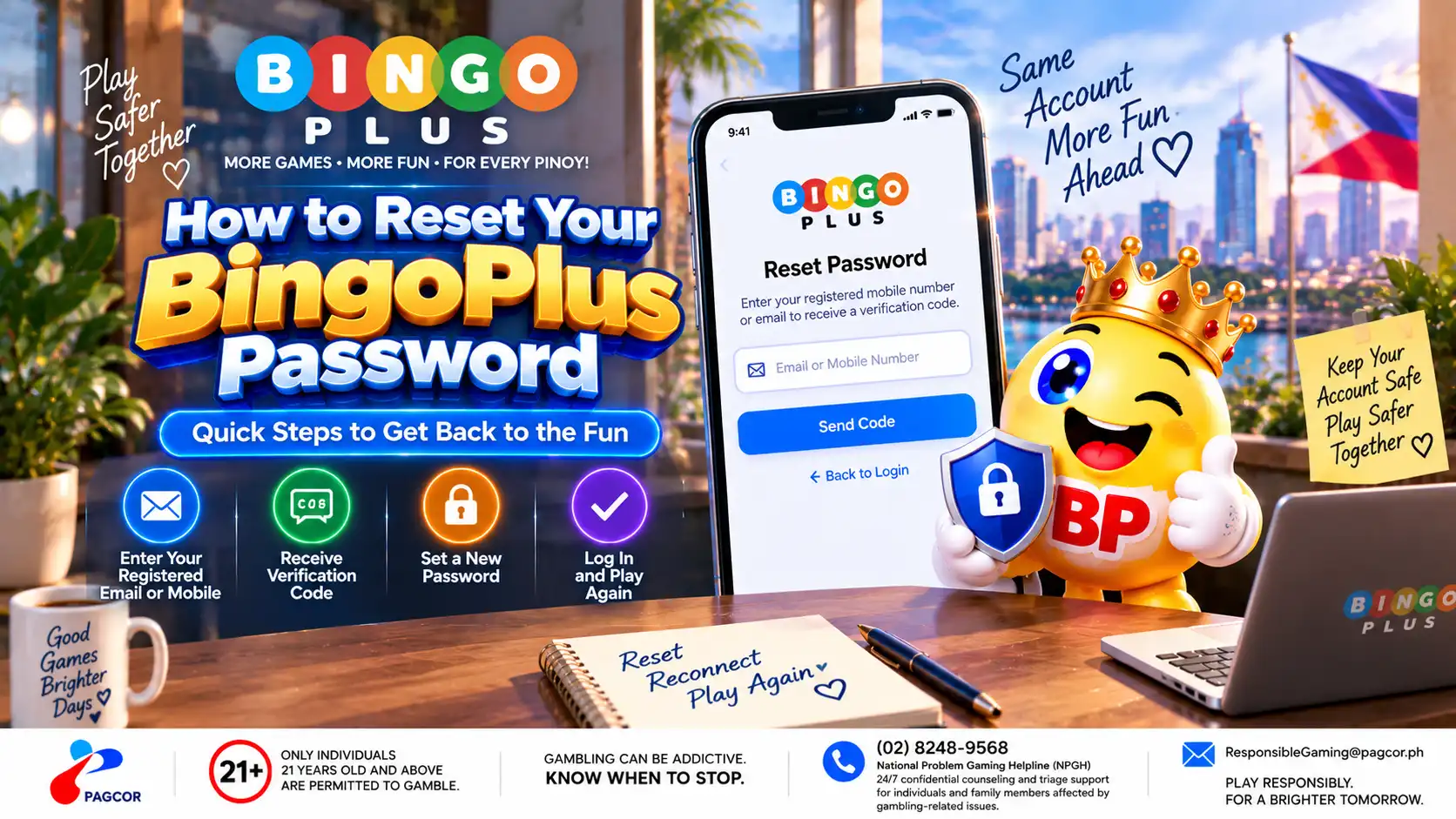 BingoPlus password reset and account recovery guide