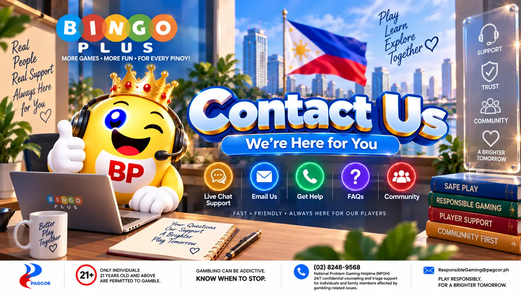 BingoPlus Official Blog Contact Us and support information