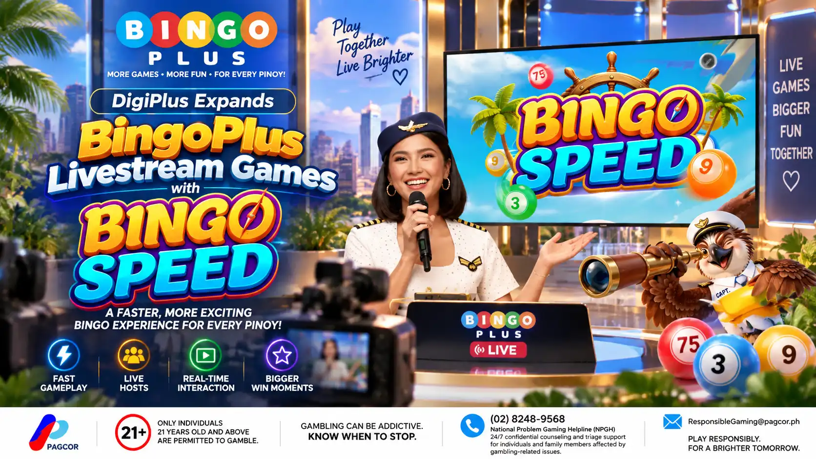 Bingo Speed livestream bingo experience on BingoPlus